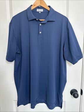 Peter Millar Men’s Summer Comfort Short-Sleeve Polo Classic Navy XL